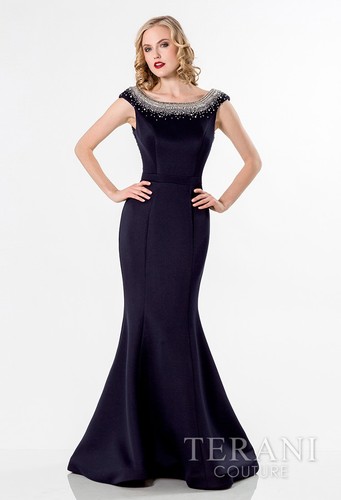 Terani couture beaded open - terani,