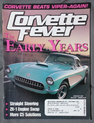 Corvette fever magazine 2001 - corvette,