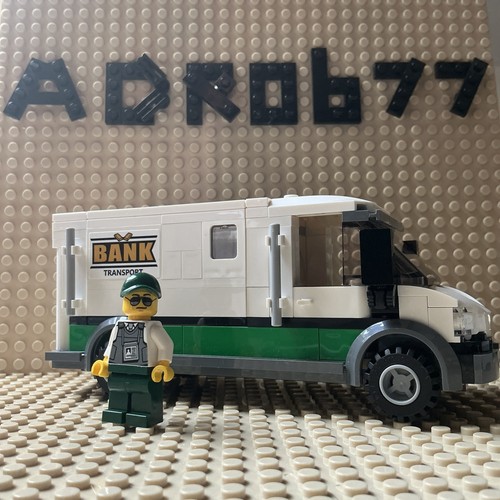 Lego train city bank - bank, cash