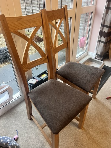 Natural solid oak - x, back