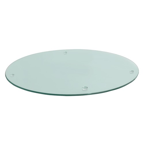 Round glass chopping board - glass,