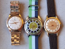 Three vintage swiss - vintage, watches