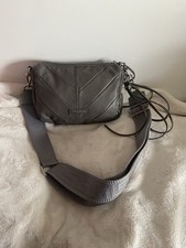 New Liebeskind Grey Leather Crossbody Bag H 18 W 26 D 8