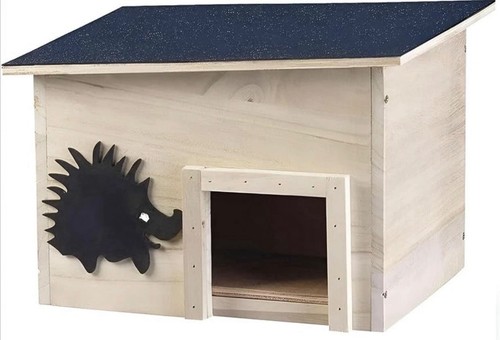 Wooden hedgehog house for - wooden,