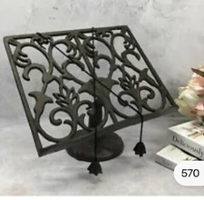 Cook Book Stand Rustic Cast