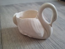 Swan Ornament, Beige, 7cm x