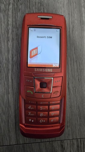 Samsung sgh e250 red mobile - samsung,
