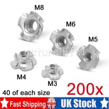 200PCS 4 PRONGED CAPTIVE TEE