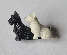 Art Deco Celluloid Westie Dogs
