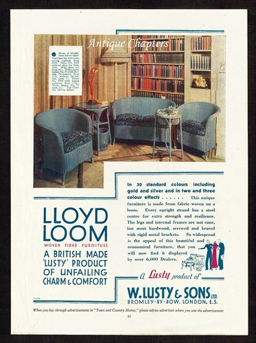 Lloyd loom lusty - sons, 1932