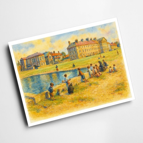 Print model yacht pond - a4,