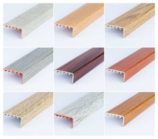 STAIR NOSING  EDGE UPVC WOOD EFFECT  -TRIM- EDGING NOSING 45 x 22mm - 900 mm
