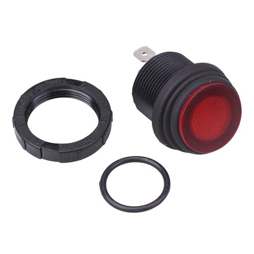 Red illuminated 230v - illuminated,