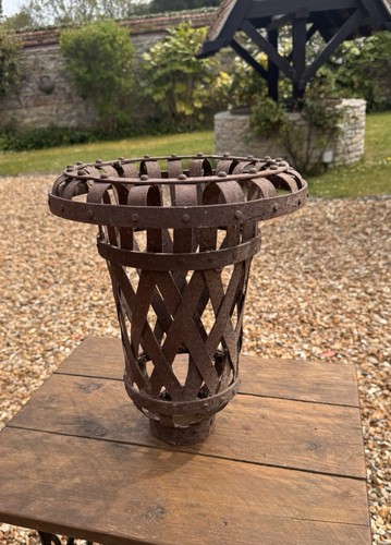 Antique wrought iron lattice - antique,