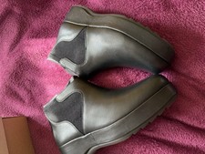 Camper Black Dessa Leather Booties Size 41 UK 7-8