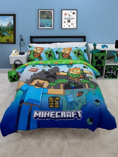 Minecraft double duvet - minecraft,