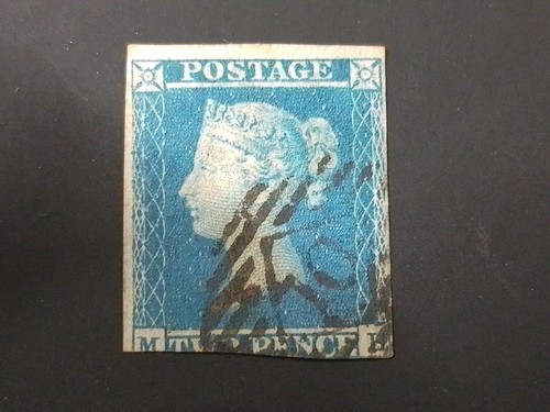 Queen victoria penny blue - penny,