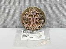 Genuine Royal Air Force Cap Beret Hat Badge with Back Plate - RAF