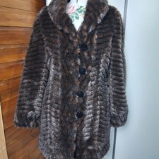 Peruna (M&S) vintage mid-length faux fur coat