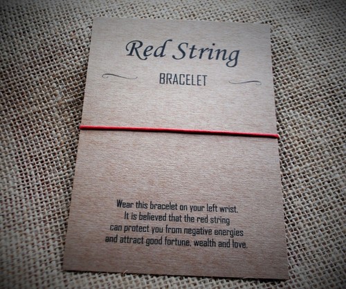 Red string fate wish - red,