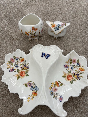 Owl plate set aynsley - set, cottage