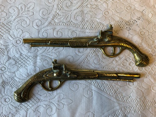 Pair vintage brass - of,