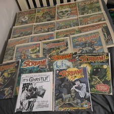 SCREAM COMICS UK FULL SET & GIFTS & 4 HOLIDAY ISSUES & SCREAM ARCHIVE BOOK &MORE