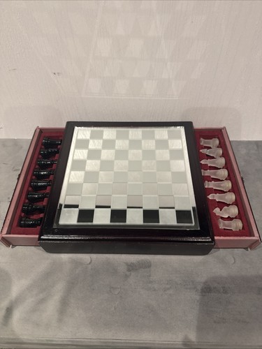 Vintage glass chess - chess, in
