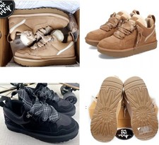 Women Gift UGG Lowmel Brown Suede Sheepskin Trainers Woman Christmas Gifts