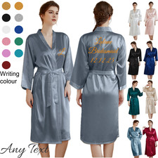 UK Personalized Long Satin