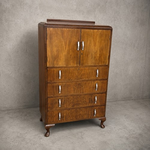 Art deco walnut - art, cabinet