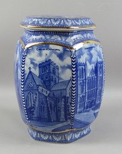 Ringtons Wade Millenium 2000 Cathedral Hexagonal Tea Storage Jar 7.5" High