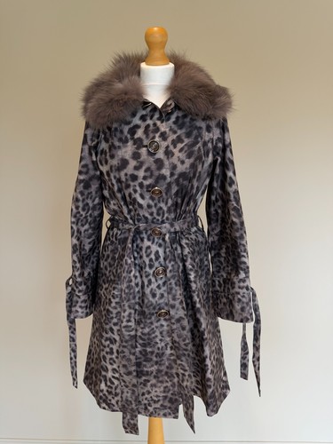 Vintage snow leopard trench - vintage,