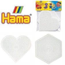x2 Large White Hama Beads Peg
