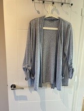 Ladies Basic Cardigan M&S Size 18 Long Sleeve Open Front