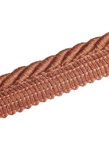 Pink flanged cord - piping, per