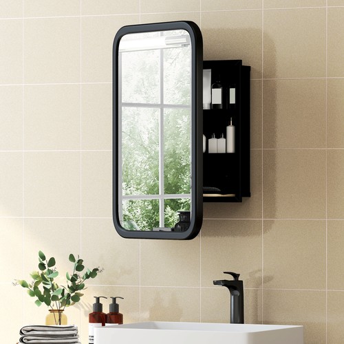 Bathroom wall cabinet tempered - bathroom,