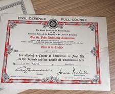 Vintage WWII Civil Defence