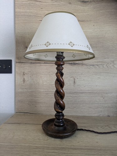 Antique candlestick lamp with - candlestick,