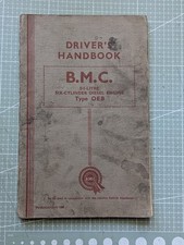 1956 BMC 5.1 Litre 6-Cyl Diesel Engine Type OEB Drivers Handbook