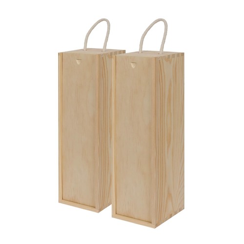 Wooden wine boxes single - wooden,