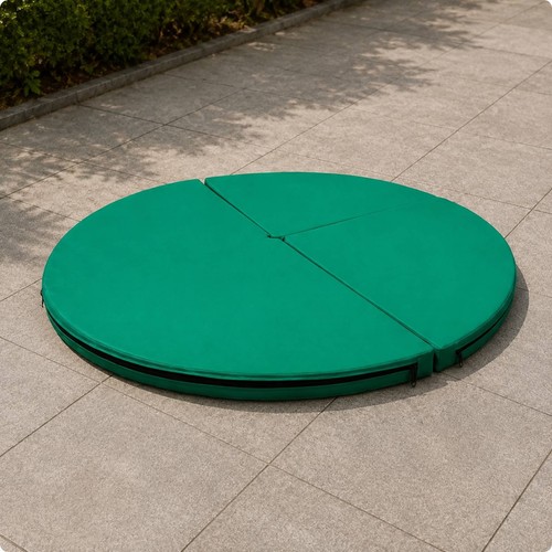 Elevated safety mat foldable - safety,