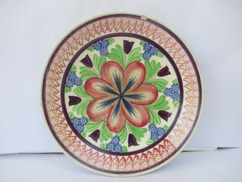 Antique spongeware pottery - antique,