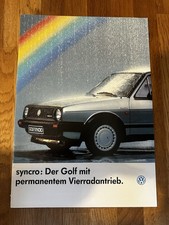 Golf Mk2 Syncro Booklet
