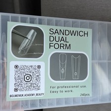 Sandwich Nail Forms Dual Layer