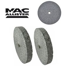 2 X MacAllister 150mm (6") Grinding Wheels Bench Grinder Fine Coarse Grit 36/60