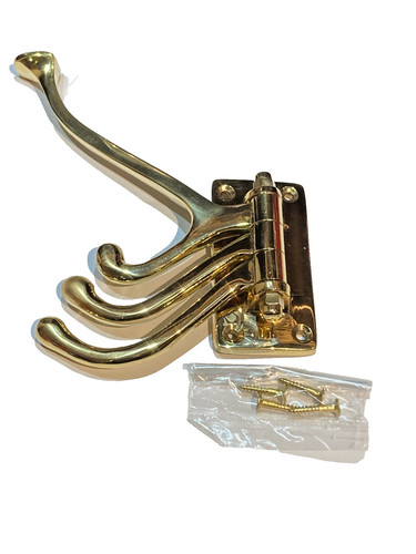 Solid brass way folding coat - folding,