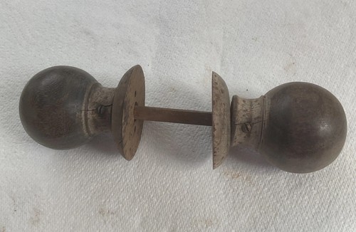 Antique wooden door knob - antique,