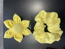 Yellow Juvenile Ballroom Latin Dance Hair Piece Set