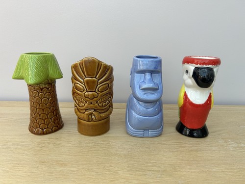 Tiki cocktail mugs - cocktail, |